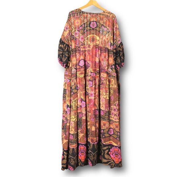 Free People Too Much To Dream Embellished Maxi Dress $400 Sz L - Picture 6 of 7